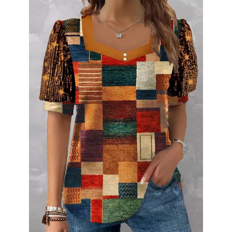 BITCED Women's Fashion Casual Short Sleeve Blouses & Shirts
