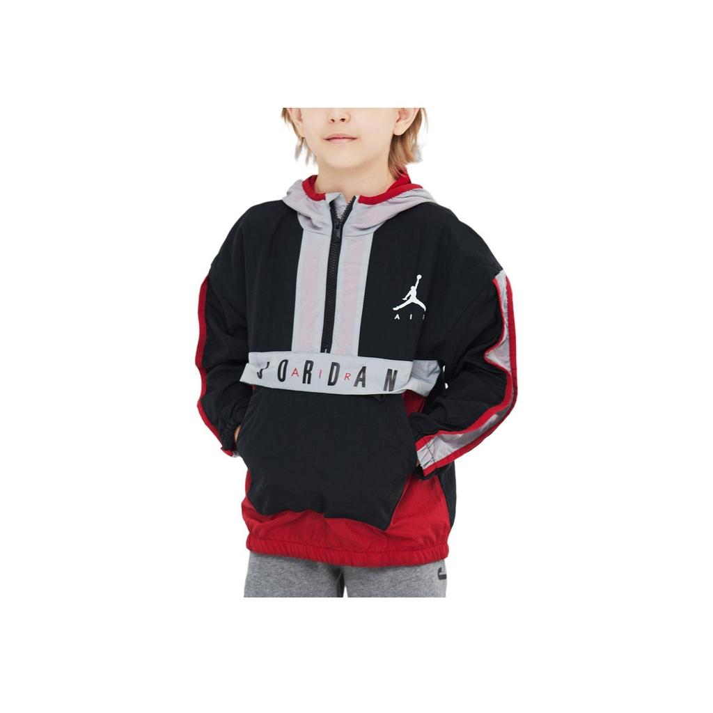Jordan Breathable Hooded Woven Casual Jacket Kids Jackets Black JD2112047GS-001