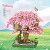 Childrens Sakura Tree Micro Block Building Kit With Abs Plastic Pieces For Creative Play And Gift