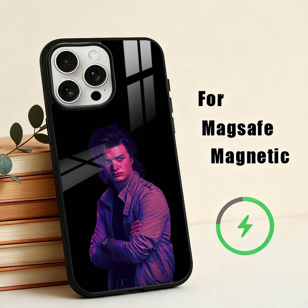 

Actor S-Steve Harrington-N Phone Case For iPhone17,16,15,14,13,12,11 Plus,For Magnetic Wireless Charge Cover iPhone13PROMAX