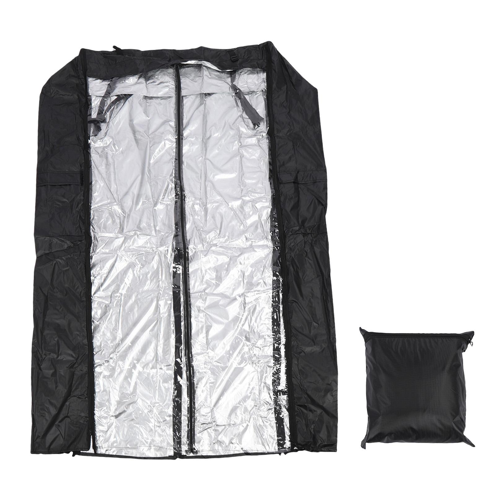 Storage Shelf Dust Cover Transparent PVC 210D Silver Coated Polyester Wire Rack Protector for Garage Basement Warehouse