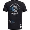 Under Armour Cartoon Letter Print Casual Crew Neck Short Sleeve T-Shirt Men Tops Black 1383414-001
