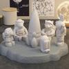 3D Weltraum-Astronaut Silikon-Kerzenformen Weich Leicht zu entformen Handgefertigt Luft- und Raumfahrt-Thema Gipsbasteln Harz Zementform