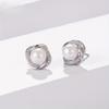 1 Pair of Pearl Earrings Men's Pearl Jewelry Earrings