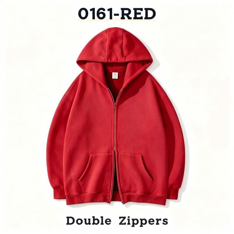 Womens Same Style Zip-Up Hoodie Casual Sport Sweatshirt Solid Color Loose Fit Teens