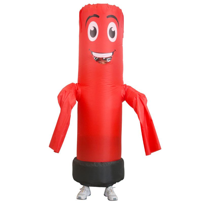 

Надувной костюм Красный Смайлик-танцор, Взрослый 150-190cm