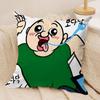Funny Bbangbbangs Diary Cushion Cover Soft Plush Fabric Double-Sided Printed Sofa Cushion Cover For All Seasons Home Decor Gift