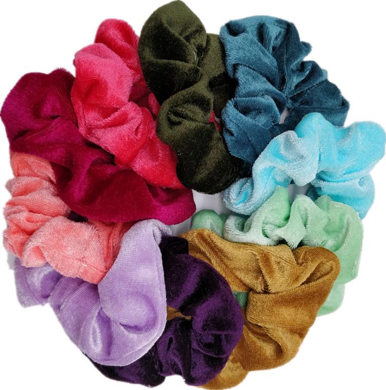 10pc Women Hair Scrunchies Velvet Solid Color Band for Girls Ponytail Holder Rubber Bands Ties Accessories Headbands Gumki