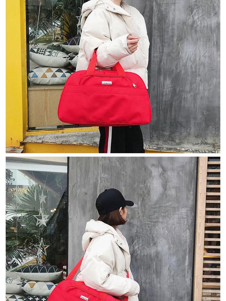 Podróżna torba duffel w stylu koreańskim, bardzo pojemna, dla kobiet i mężczyzn: Biznes, Siłownia lub Torebka