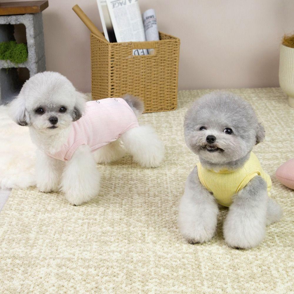 Breathable Material Pet Onesie Wrapped Design Dog Clothes Puppy Belly Protector Summer Season