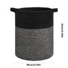 Breathable Cotton Rope Hamper Basket With Supportive Handles Large Capacity Storage Container For Clothes