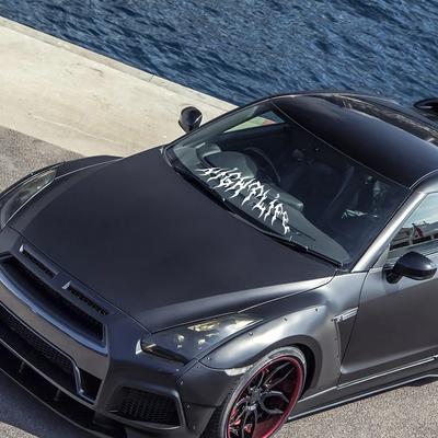 Car Windshield Banner Nightlife Graphics Rear Window Racing Stripes JDM Vinyl Decals Truck Body Windscreen Sticker Accessories