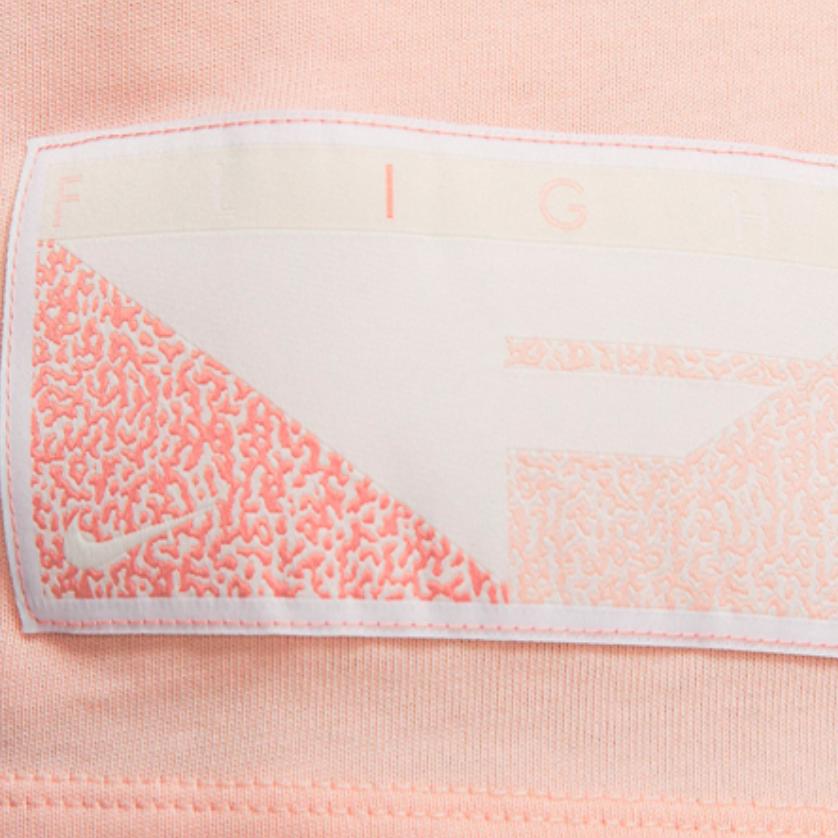 Nike Flight Embroidered Basketball T-Shirt Men Tops Washed-Coral-Red CQ3875-664