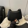 Solid color large capacity new beautiful 2025 temperament new fashionable solid color simple single shoulder underarm messenger bag women