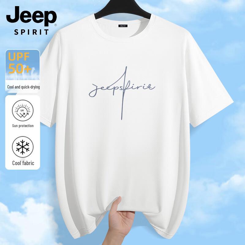 JEEP SPIRIT Men s UPF50+ Ice Cool Short Sleeve T-Shirt L