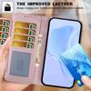 For Samsung Galaxy S24 FE Wallet Case with Strap/Multiple Card Slots Solid Color Leather Stand Phone Cover