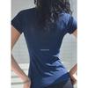 Sports T-shirt Women Summer Breathable Sexy Beauty Back Fitness Wear Quick Dry Running Training Short Sleeve Yoga Top