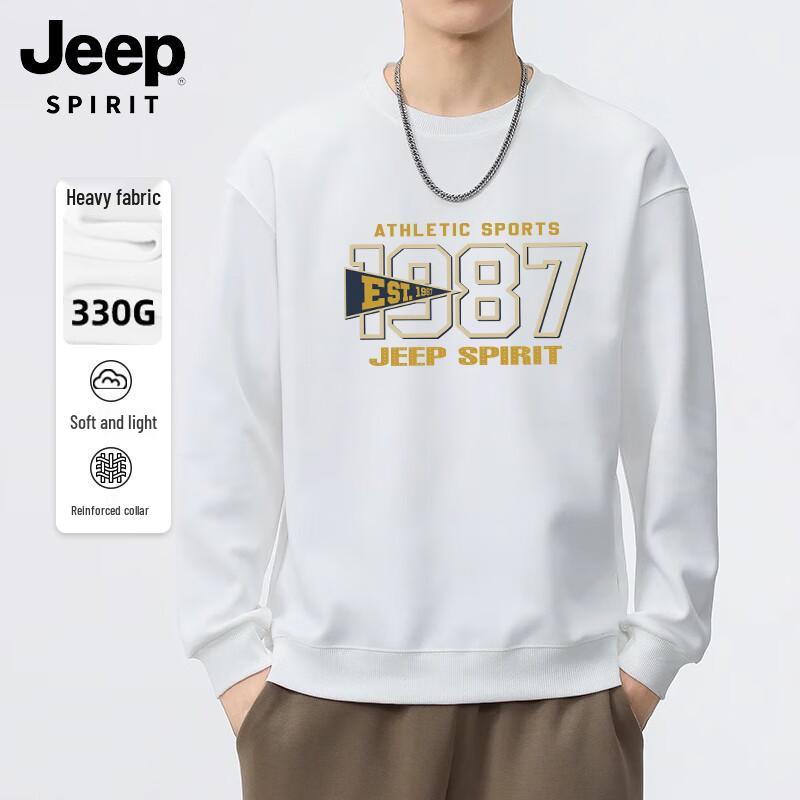

JEEP SPIRIT Men s Printed Crew Neck Casual Sweatshirt 3XL