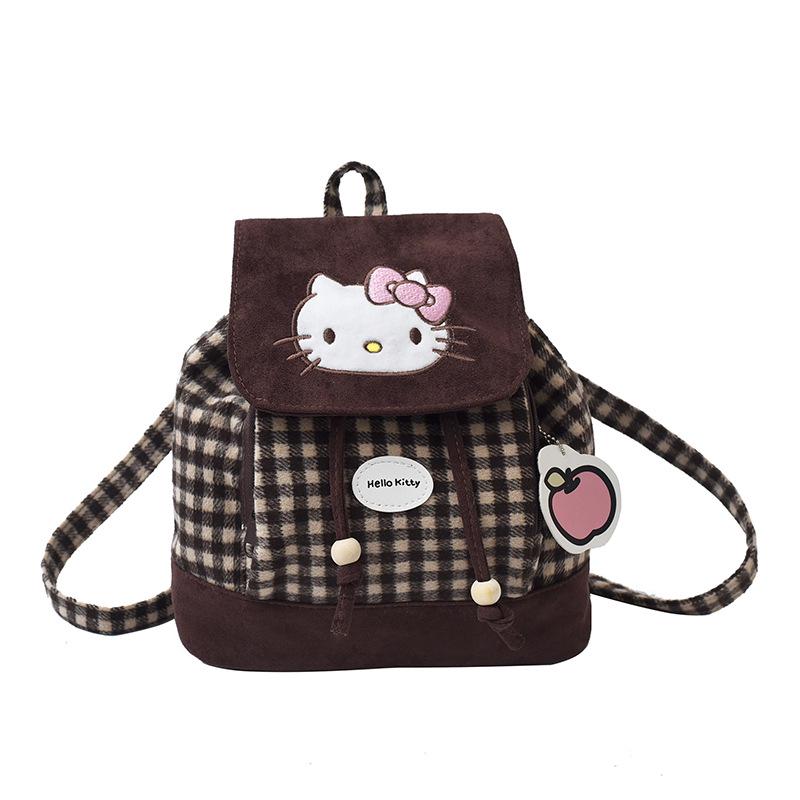 Japanese-Style Cute Kitten Mini Backpack - Autumn/Winter Fashion for Girls