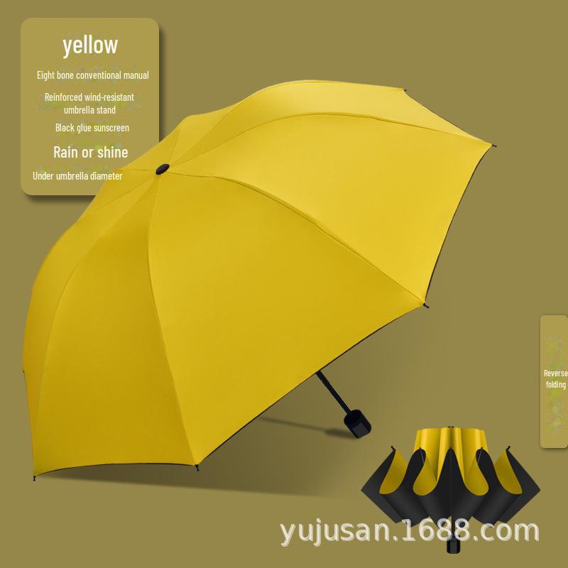 Trefaldigt automatiskt UV-skyddande paraply med anpassad logotyp