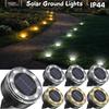 7Pack5Pack Solar Ground Lights, Upgraded LED Flat Landscape Lights, Suitable for Outdoor Garden Pathways, Stairs, Gardens, Patios, Courtyards