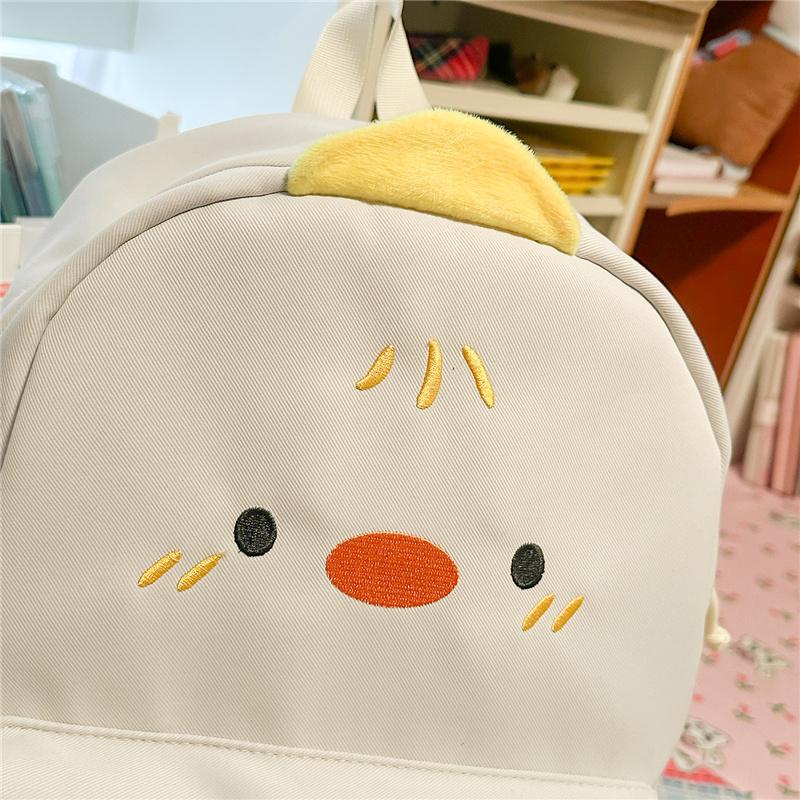 Chick Large Capacity Backpack Student Class Schoolbag Commuter Travel Backpack