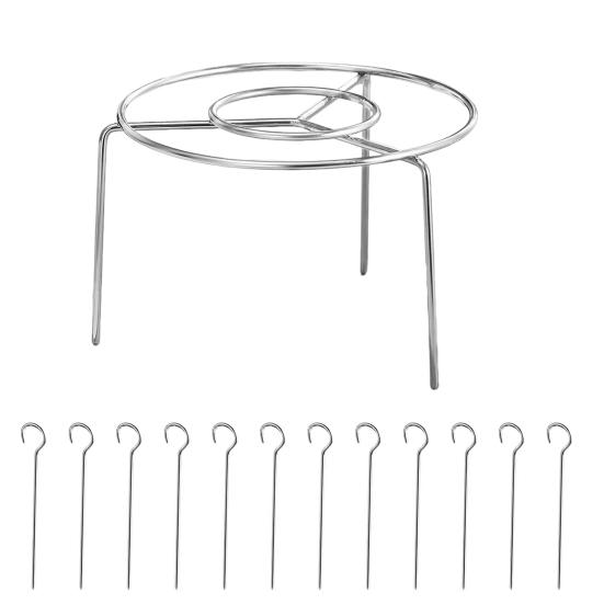 Air Fryer Rack with 12/24/36/48 Skewer Stainless Steel Vertical Meat