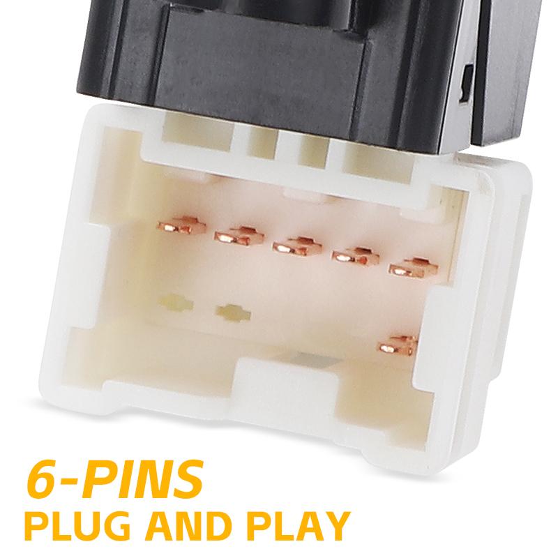 25411-0V00A Single Window Power Switch For NISSAN PATROL GU Y61 1997-2012 Navara D22 2003 2004 2005 2006 2007 2008-2016 Black