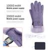 USB Beheizte Handschuhe 3 Stufen Einstellung Winter Thermische Fahrradhandschuhe 10000mAh Motorradrennen Fahrhandschuhe Winddicht Touchscreen