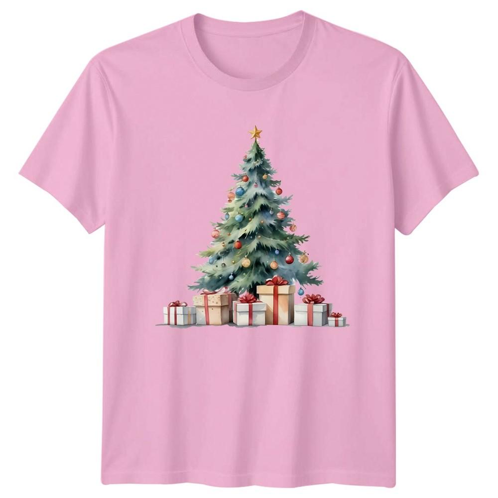 Christmas Tree And Gifts Holidays Unisexs T Shirt Unisexs Tee Graphic Unisex Top