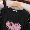 Women’s Plus Size Slimming Loose Mid-Length Short Sleeve T-Shirt 200/300/350 jin 1083