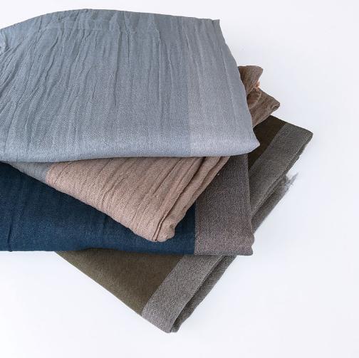 NEW Unisex Men's Scarf  High Quality Plaid Striped Tassel Shawls And Wrap Bufandas Cotton Wrinkled Men Scarves 100X190CM