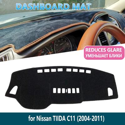 For Nissan Tiida C11 2004~2011 Tiida Latio Versa Trazo Sedan Dashboard Mat Cover Pad Inner Sun Shade Dash Board Car