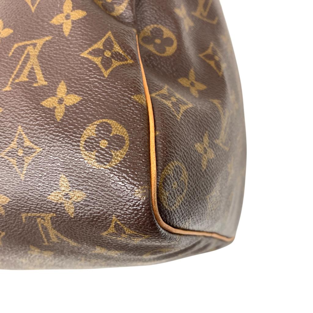 Used Louis Vuitton Monogram Speedy 35 M41524 Boston Bag Canvas Brown Authentic 1206