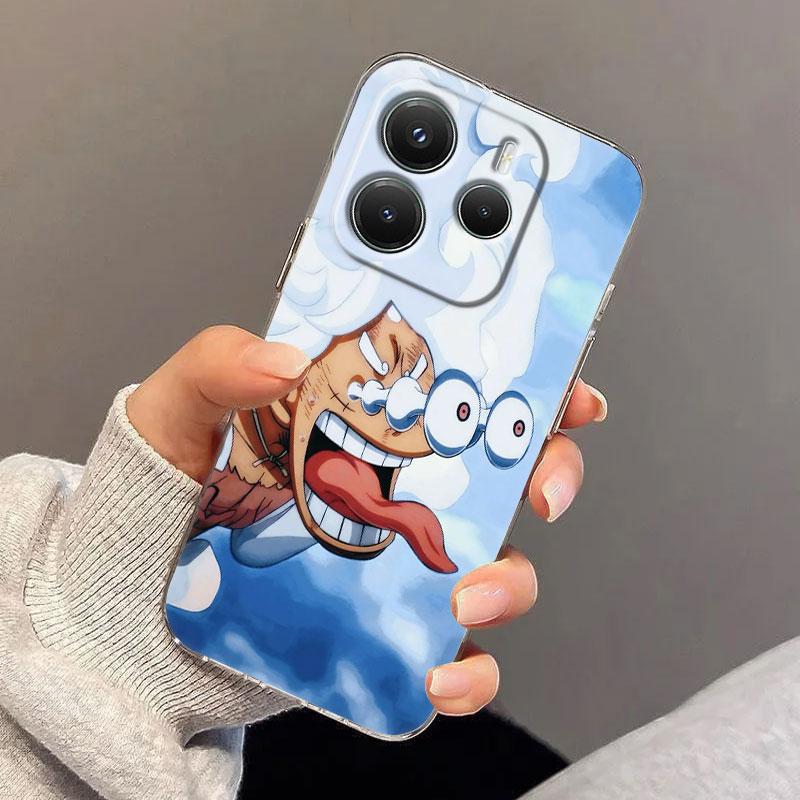 Japan O-One Piece Case For Xiaomi Redmi Note 15 14 13 12 11 Pro Plus Luffy Gear 5 Cover For Redmi 15C 15 14C 13C 12C Phone Cases