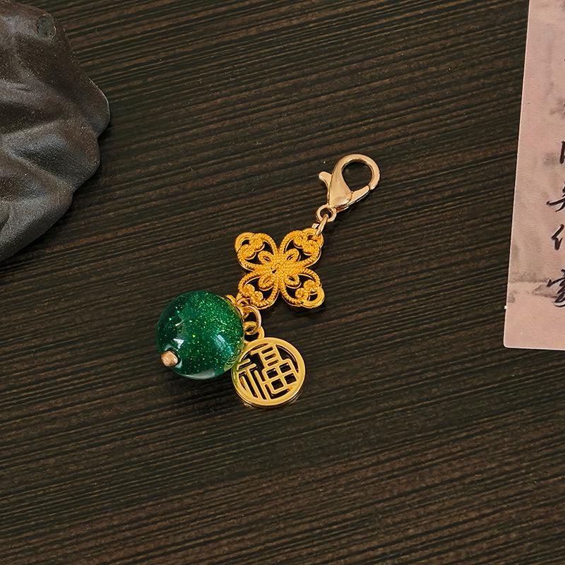 

Китайский Жуи Счастливая Тыква Металлическая Бамбуковая Подвеска Аксессуар для Ципао