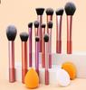 8-Piece Long-Handled Makeup Brush Set: Foundation, Powder, Blush, and Eyeshadow Brushes