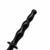 Black Glass Anal Beads Butt Plug Double Ended Dildo  Fetish Anal Balls & Beads