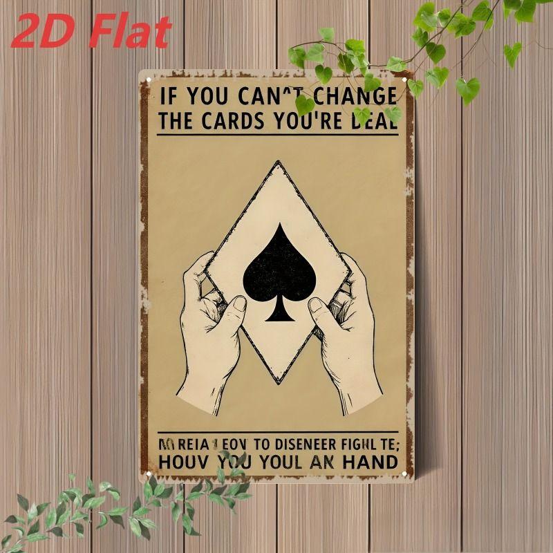 Playing Cards Poster Metal Sign 20x30cm Wall Art