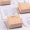 Original Light Retro Handbook Seal Message Box Series Cute Cat Garland Border Handbook Decorative Print Stamp