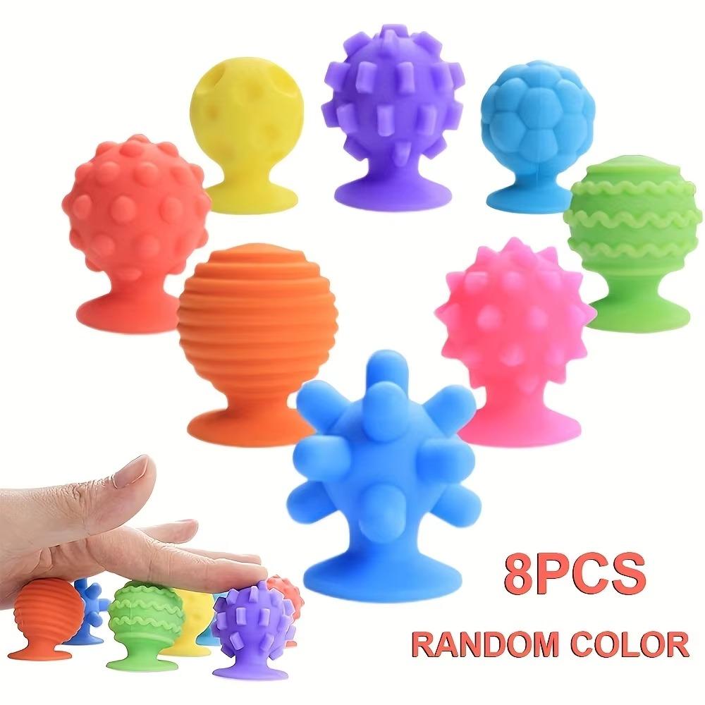 Relaxing Soft Worry Stone Fidget Toy Textured Silicone Suction Cup Toy  Christmas Gift