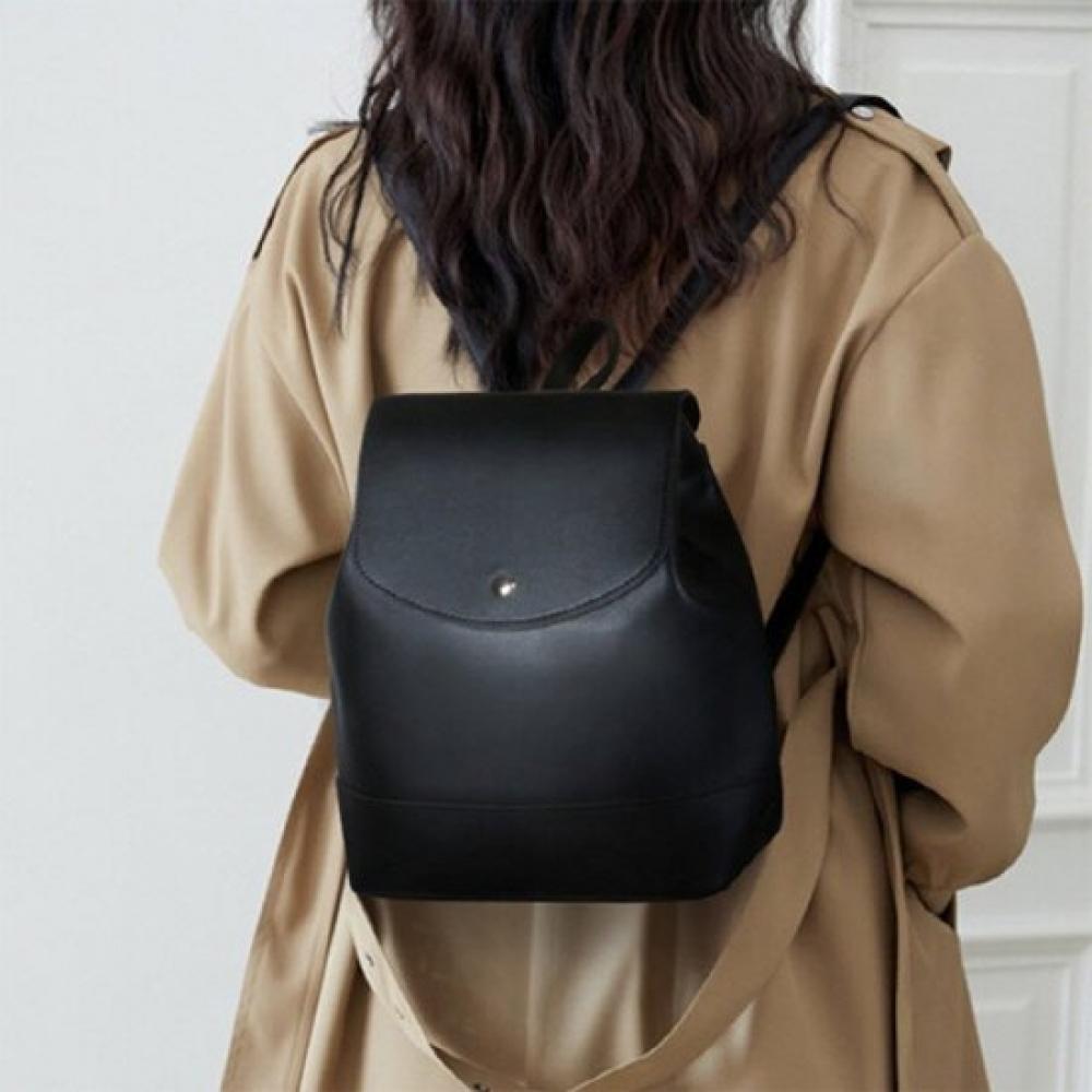 New Arrivals Open Run Women Flip Classic Mini Backpack Silver Fake Leather