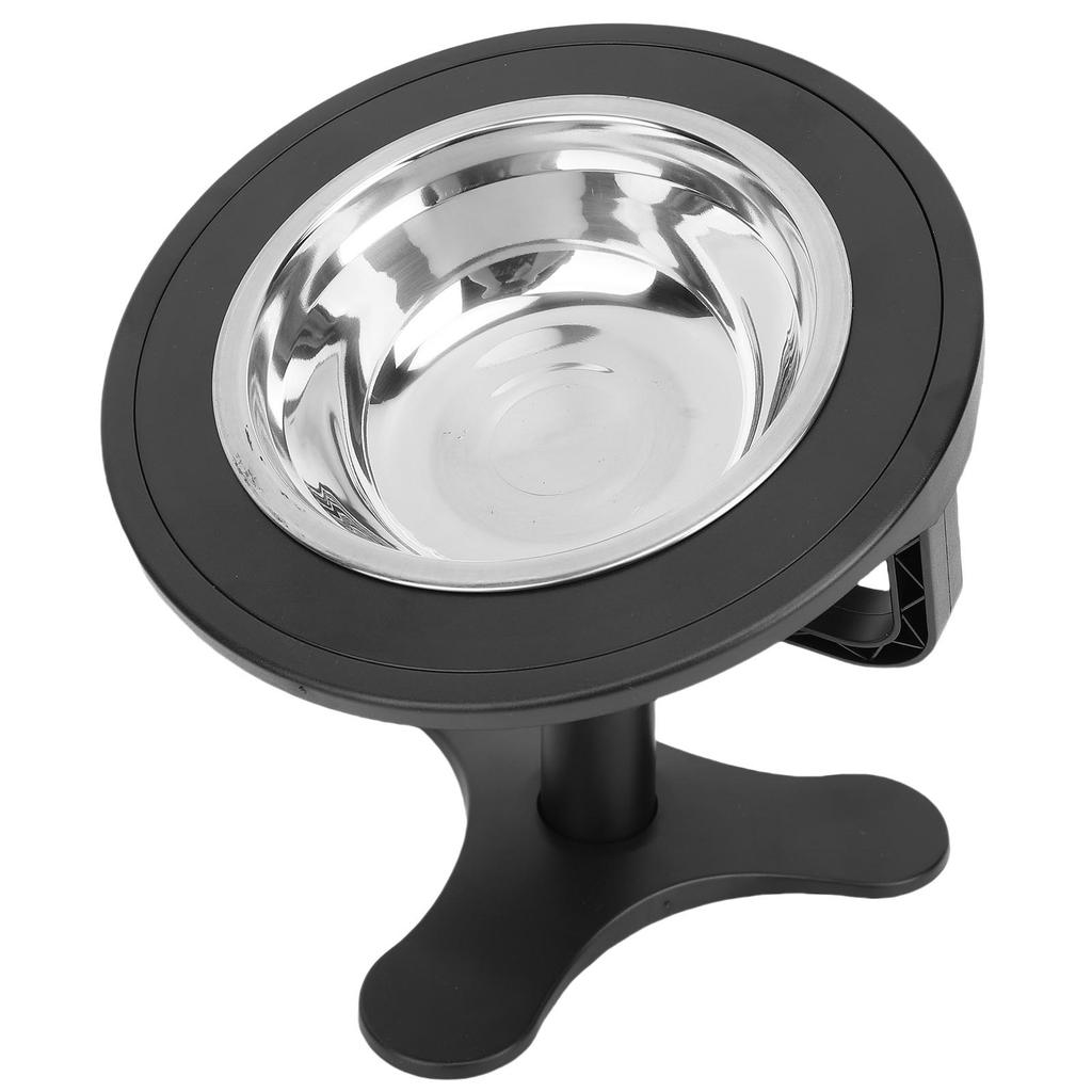 Elevated Cat Bowls with Stand 15 Tilted Stainless Steel Anti Slip Feeder for Indoor Pets
