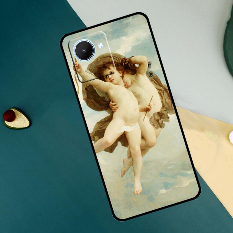 

Angel Cupid Art Paint For Realme C63 C61 C71 C55 C67 C51 C75 C65 C53 10 11 12 13 14 Pro Plus GT6 GT7 15 Pro Case Realme C21Y C25Y