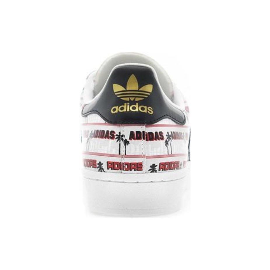 Nigo X Adidas Superstar Bearfoot Palm Tree Unisex Sneakers White Footwear-White Core-Black S75556