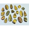203Cts. Natural Tiger Eye Mix Cabochon Loose Gemstone 19Pcs Lot 12 -28 MM C-714