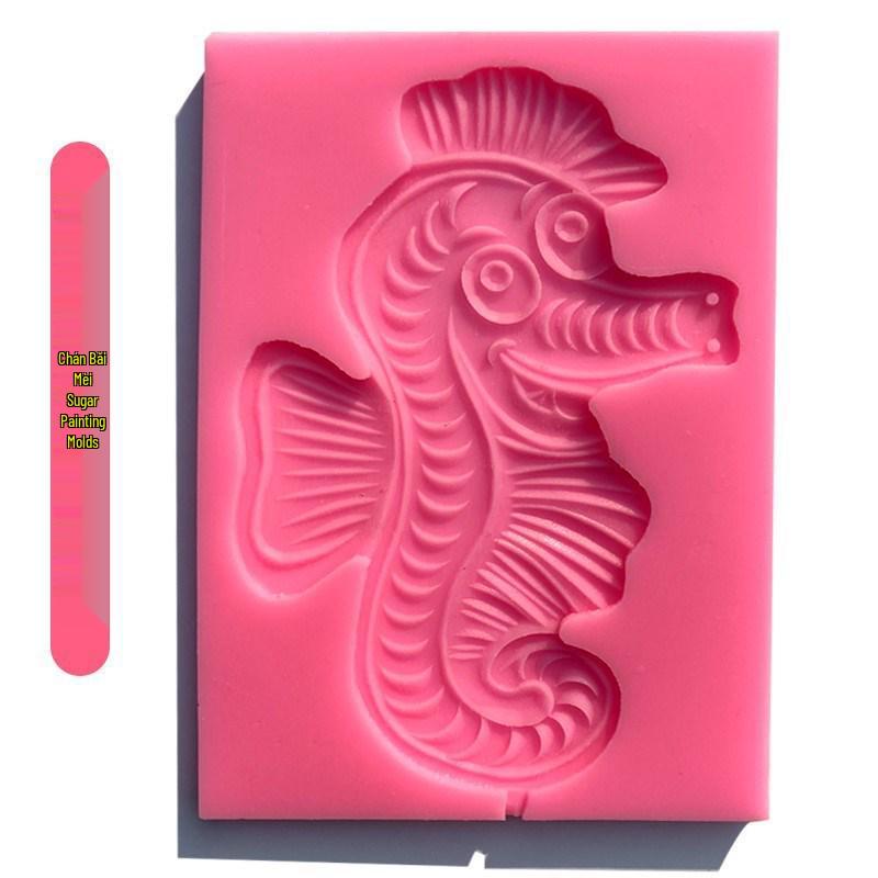 Zodiac Animal Silicone Mold Set: Cartoon Sugar Painting Lollipop Cow Template.