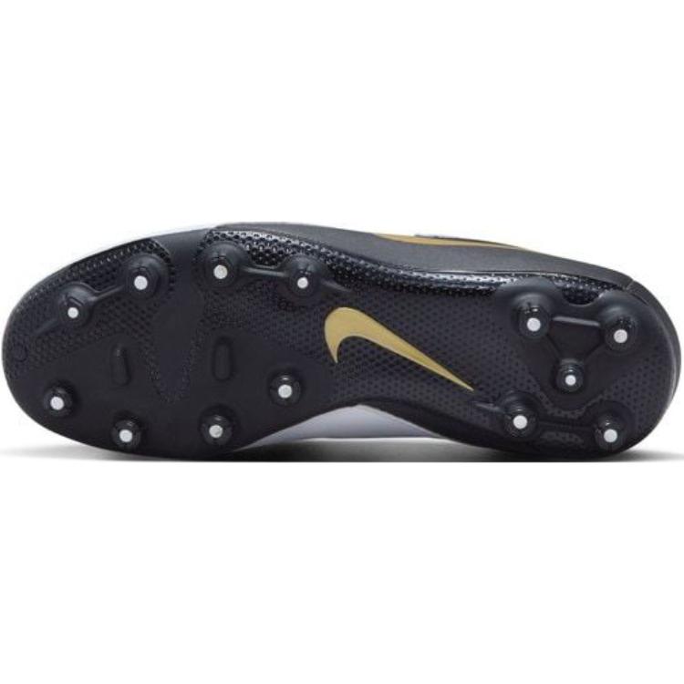 Nike Phantom GX 2 Academy Synthetic Leather Comfortable Versatile Non-Slip Durable Low-Top Youth Soccer Shoes Kids Sneaker White Black FJ2602-100