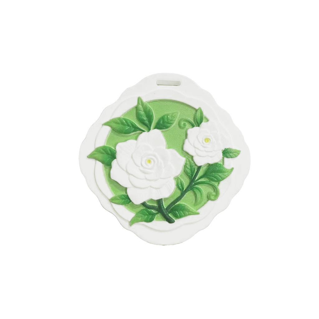 Gardenia Plaster Indoor Hanger Diffuser with Long-lasting Scent for Wardrobe or Car Gardenia