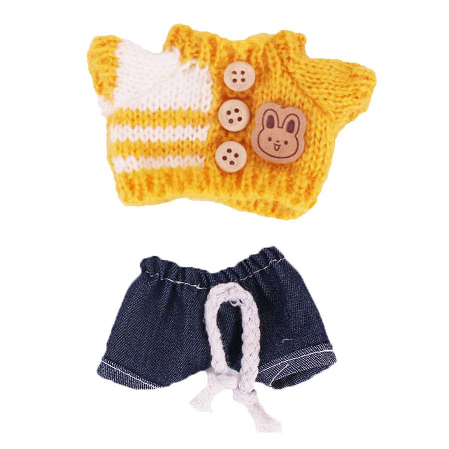 Docka Tröja Byxor Skor set För labubu Kläder 17 cm Docktillbehör, Leksaker För Flickor, Julfest Födelsedagspresent